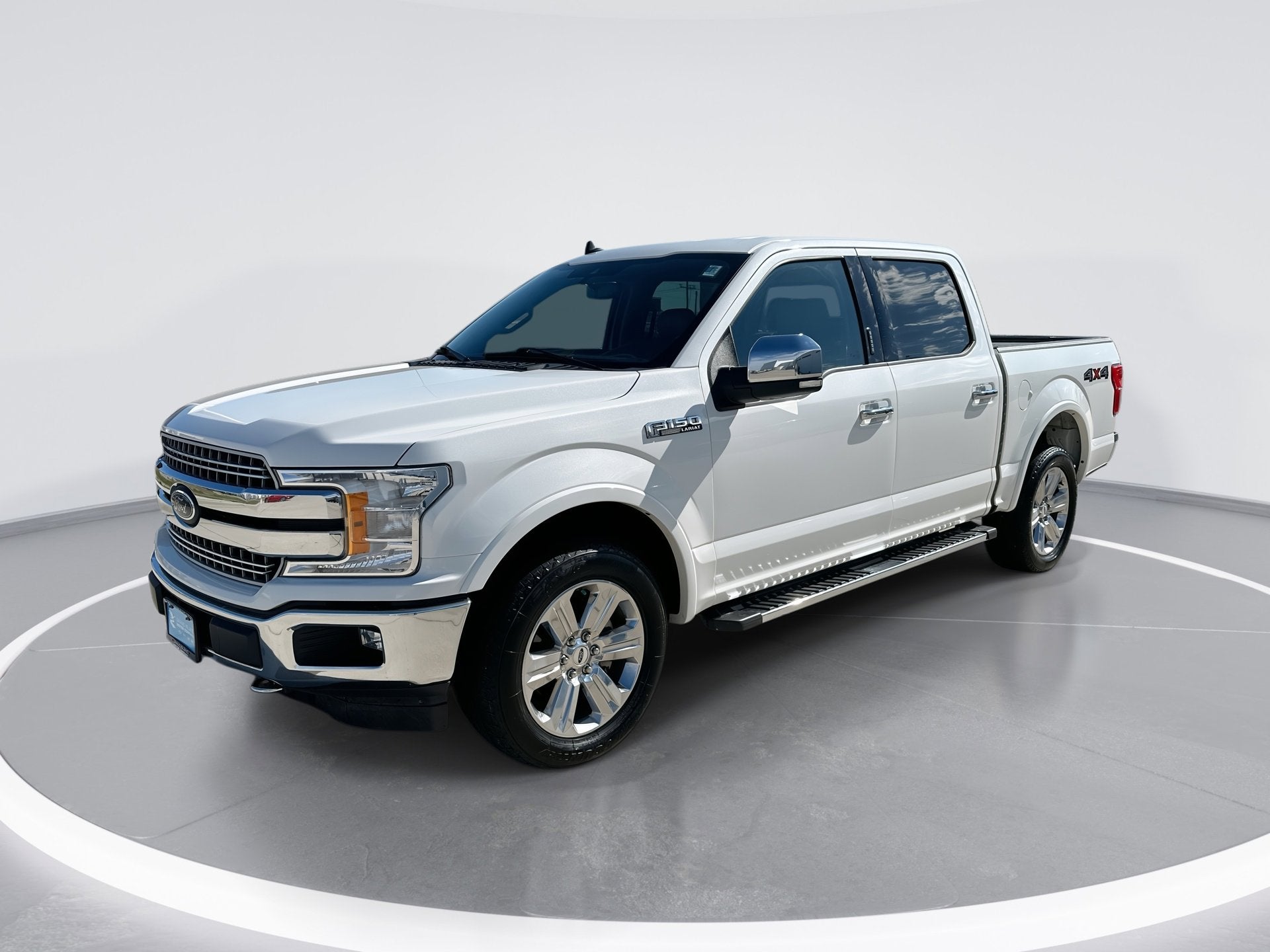 2020 Ford F-150 XL in Star White Meta — front three-quarter view
