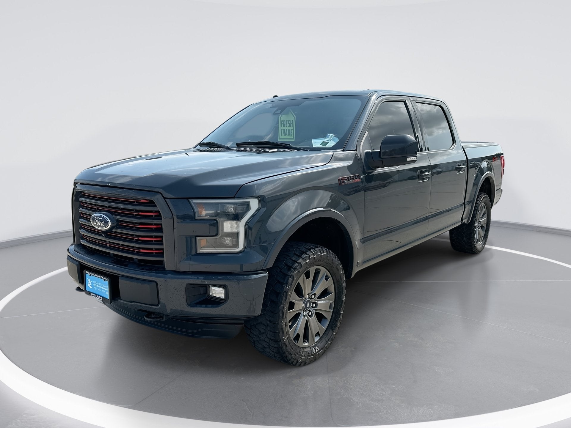 2016 Ford F-150 XLT in Gray — front three-quarter view