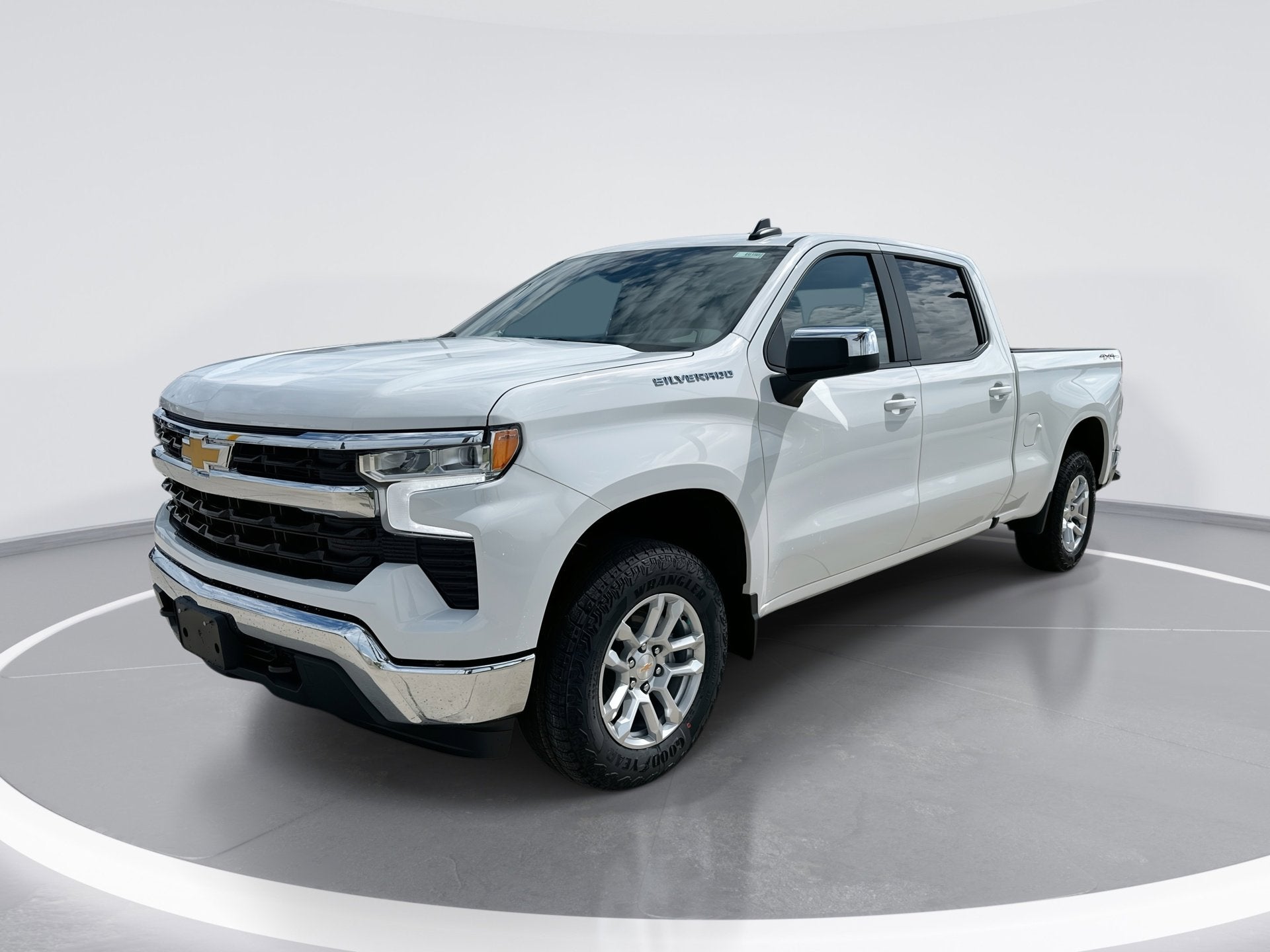 2026 Chevrolet Silverado 1500 LT in Summit White — front three-quarter view