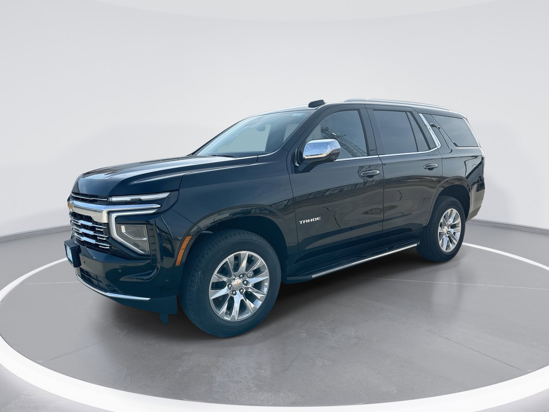 2026 Chevrolet Tahoe Premier in Black — front three-quarter view
