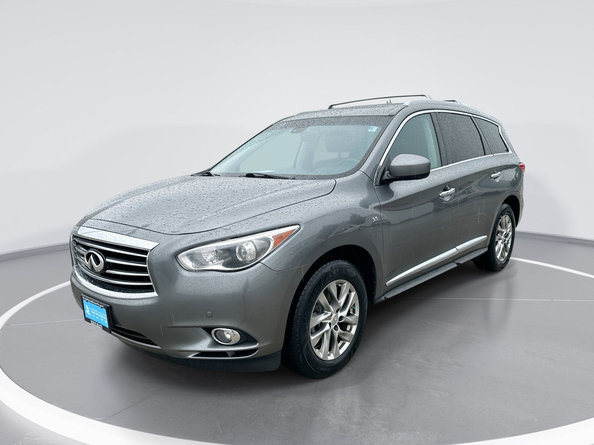 2015 INFINITI QX60 4DR AWD in Graphite Shadow — front three-quarter view